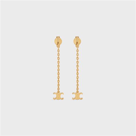 celine triomphe earrings